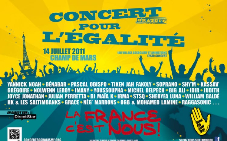 Concert gratuit du 14 juillet au Champ de Mars concert-pour-l'egalite