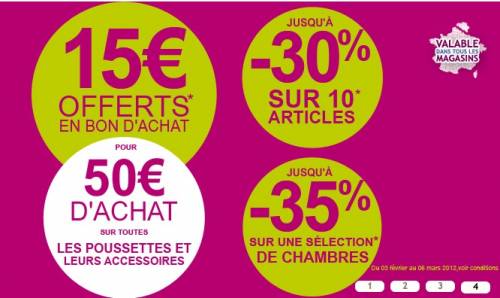 aubert bon plan poussette aubert bon plan poussette 15? offerts pour 50? d'achat