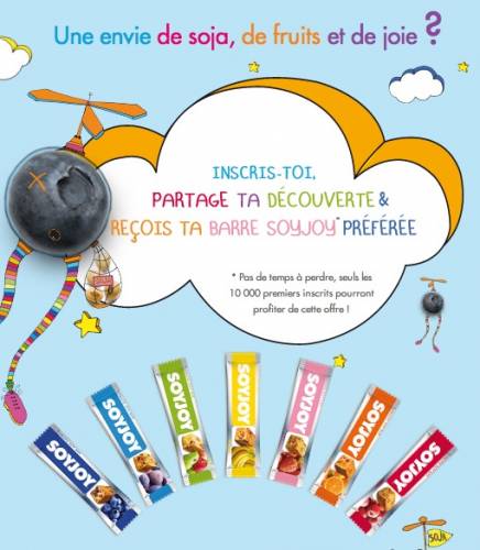 barre soyjoy gratuite barre soyjoy gratuite sur facebook : soja et fruits