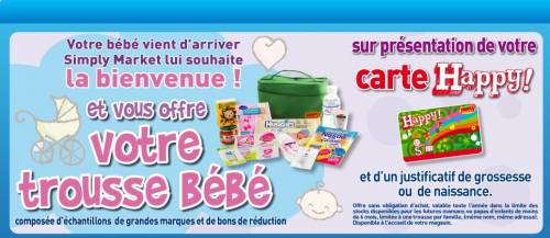 simply market trousse bébé simply market une trousse bébé gratuite et offerte