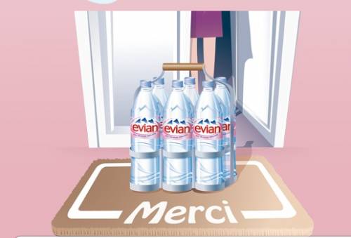 pack eau livré à domicile danone evian chez vous pack d'eau livré gratuitement