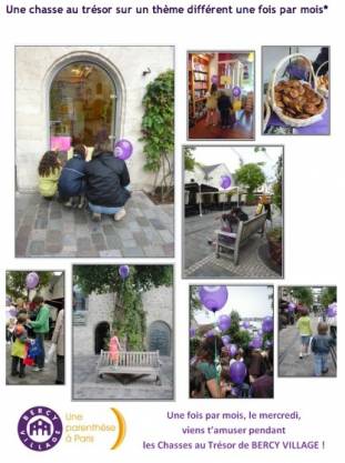 bercy village chasse aux trésors bercy village chasse aux trésor cadeaux et goûter gratuits