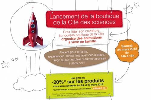 boutique de la citée des sciences ateliers gratuits pour le lancement de la boutique de la citée des sciences