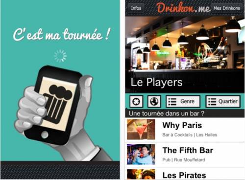 drinkon.me iphone drinkon.me réduction bars et cafés sur iphone