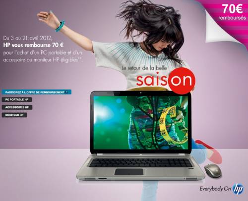 hp 70? remboursés hp offre de remboursement pc portables, accessoires et écrans