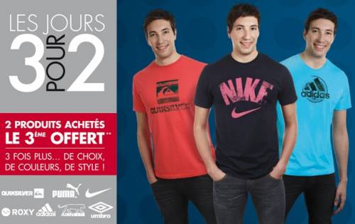 sport 2000 promo sport 2000 les jours 3 pour 2