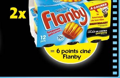 flanby points ciné flanby place cinéma offerte avec 6 points ciné