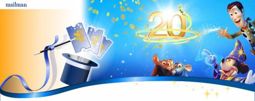 disneyland fête ses 20 ans disneyland 20 ans et le billet amis à 20 euros