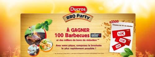 ducros jeu-concours ducros gagner barbecue weber et chéquiers de réduction