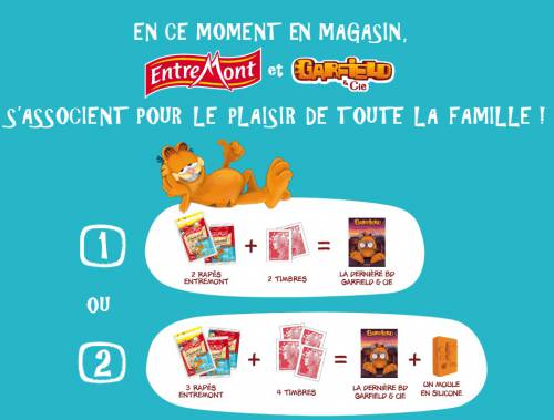 entremont garfield entremont garfield bd et moule silicone offerts