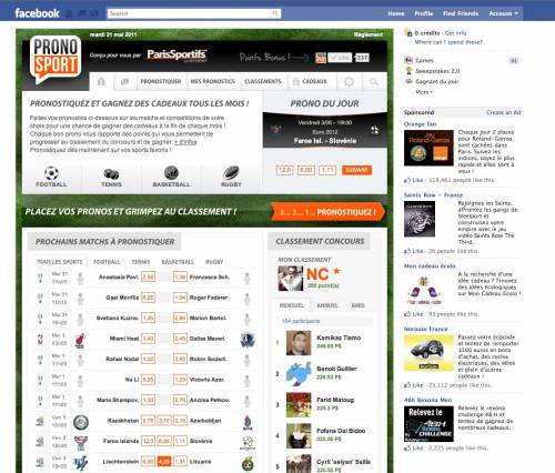 pronosport sur facebook paris gratuits sur pronosport sur facebook