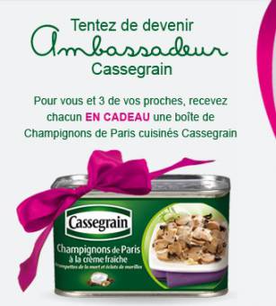 ambassadeur cassegrain ambassadeur cassegrain boîtes de champignons préparés gratuites