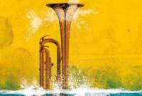 bon plan : concerts et jeux d'eau affiche : une trompette qui sort de l'eau