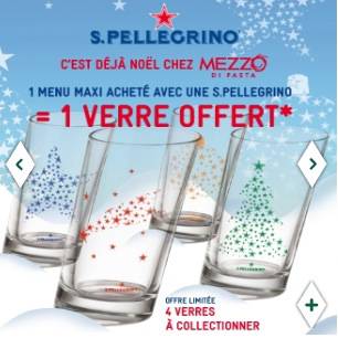 verre noël mezzo di pasta verre noël mezzo di pasta san pellegrino offert