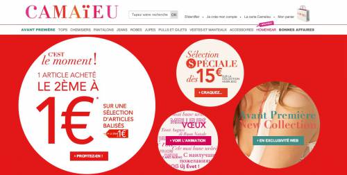 camaïeu pré-soldes hiver 2013 camaïeu pré-soldes hiver 2013 : le 2ème article à 1?