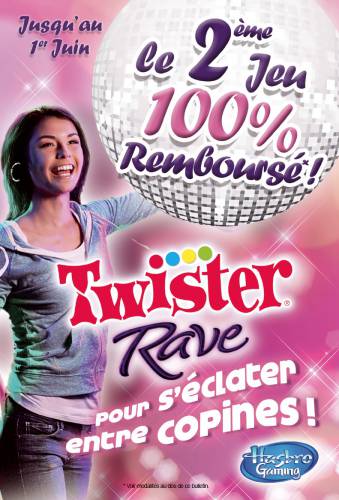 twister 100% remboursé offre de remboursement hasbro avec le 2ème jeu twister 100% remboursé