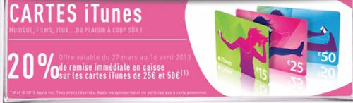 promo cartes itunes promo cartes itunes chez conforama avec 20% de réduction immédiate
