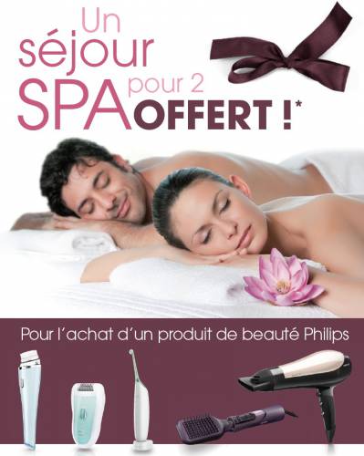 philips séjour spa offert philips séjour spa offert pour 2 pour l'achat d'un produit beauté philips
