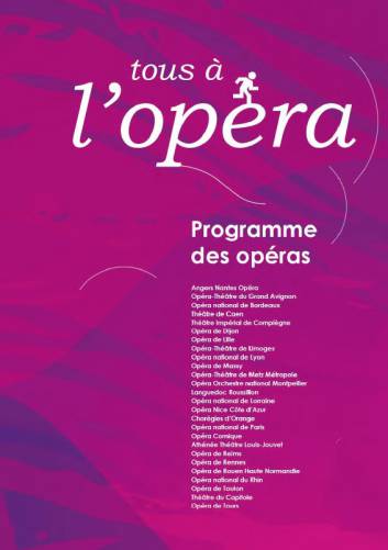 tous à l'opéra tous à l'opéra : programme des opéras gratuits