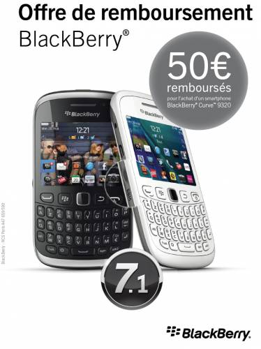 offre de remboursement blackberry offre de remboursement blackberry 50? remboursés sur le curve 9320