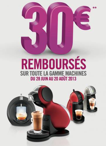 odr dolce gusto été 2013 odr dolce gusto été 2013 : 30? remboursés