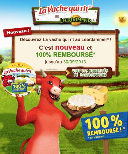 vache qui rit leerdammer 100% remboursé offre de remboursement vache qui rit leerdammer 100% remboursé par virement bancaire