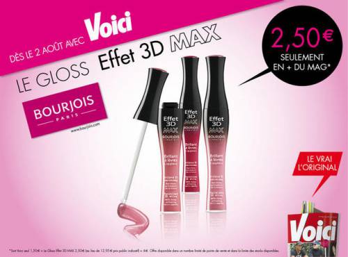 voici gloss bourjois voici gloss bourjois offert pour 2,5? en août 2013