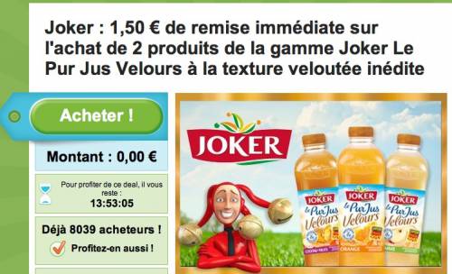 bon de réduction joker bon de réduction jus de fruit joker