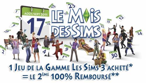 les sims 3 les sims 3 : le mois des sims, jeux sims remboursés