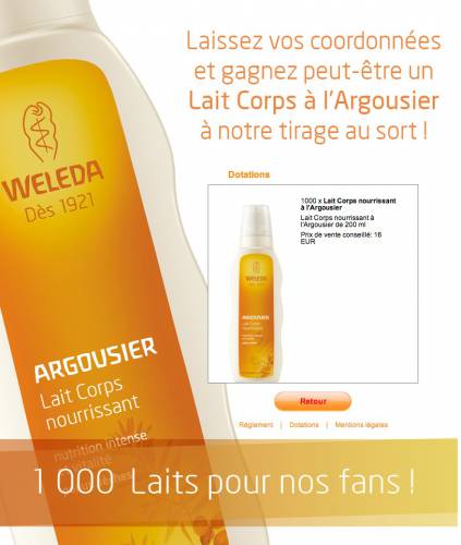 jeu-concours weleda jeu-concours weleda : 1000 laits pour le corps à gagner