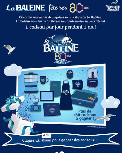 jeu la baleine 80 ans jeu la baleine 80 ans = 1 cadeau à gagner par jour pour gratter la baleine