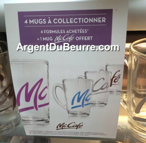 mccafé : 4 mugs en verre à collectionner mccafé : 4 mugs en verre à collectionner