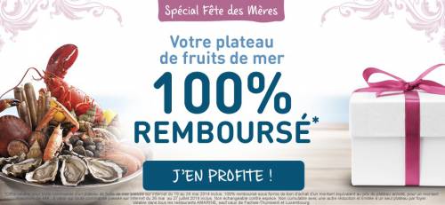amarine plateau fruits de mer 100% amarine plateau fruits de mer 100% remboursé pour la fête des mères 2014