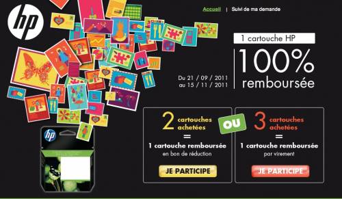 hp cartouche remboursée offre hp cartouche 100% remboursée