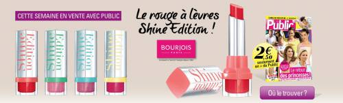 public rouge à lèvres bourjois shine public rouge à lèvres bourjois shine edition pour 2,5? en kiosque