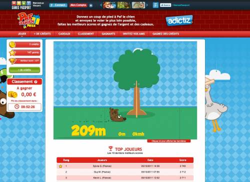 paf le chien paf le chien prize jeu gratuit pour gagner des cadeaux
