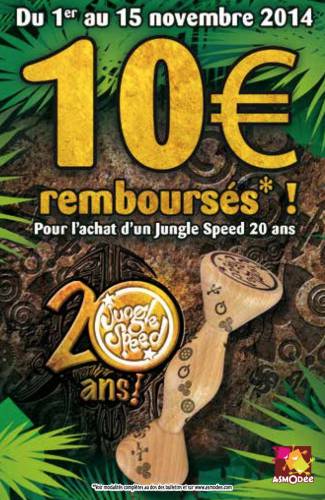 odr jungle speed 20 ans 10? remboursés offre de remboursement jungle speed 20 ans 10? remboursés pour noël 2014