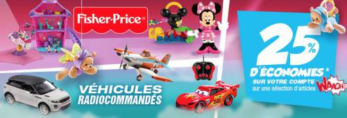 auchan fisher price radiocommandés 25% auchan fisher price radiocommandés 25% d'économies pour noël 2014