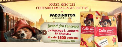 jeu paddington colissimo festif jeu paddington colissimo festif avec de nombreux cadeaux à gagner avec la course au colis