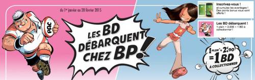 les bd chez bp les bd chez bp : 1 plein 2,9? = une bande dessinée les sisters ou rugbyman