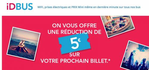 bon de réduction idbus de 5? bon de réduction idbus avec 5? de réduction sur votre prochain billet