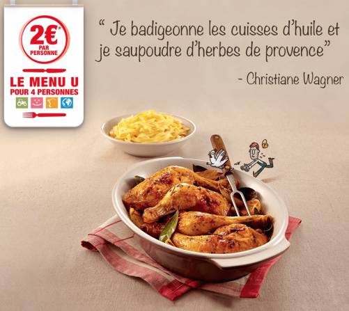 super u : le menu à 2? par personne super u : le menu à 2? par personne
