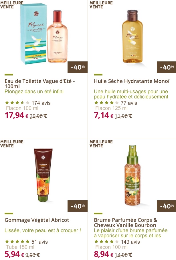 yves rocher départ été