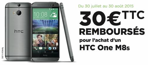 htc one m8s 30? remboursés htc one m8s 30? remboursés