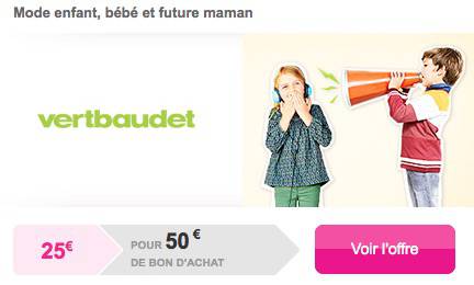 vente privée vertbaudet vente privée vertbaudet : bon d'achat de 50? vendu 25? pour la rentrée 2015