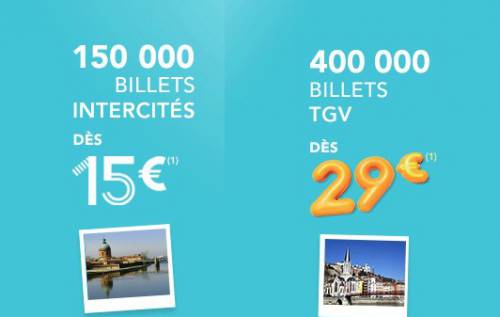 tgv intercités petits prix sncf petits prix : 150 000 billets intercités à 15? et 400 000 billets tgv à 29?