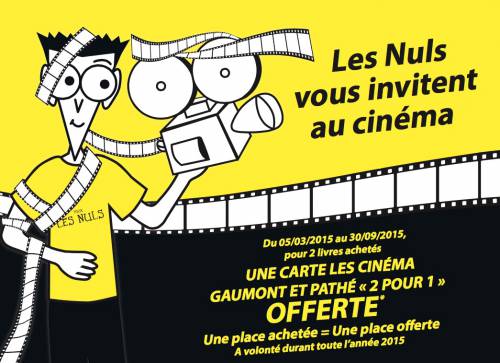 offre les nuls vous invitent au cinéma offre les nuls vous invitent au cinéma : carte cinéma 2 pour 1