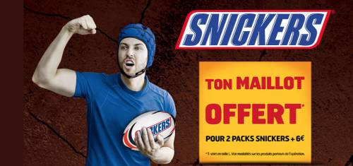 snickers maillot offert snickers maillot offert