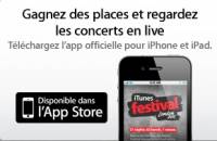 itunes festival 2011 application application ipad et iphone pour l'itunes festival 2011