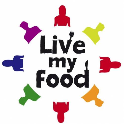 live my food logo live my food le réseau social des gourmands